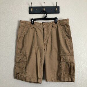Cargo Supplies by Trilogy Sportswear Men's 36 100% Cotton Tan Cargo Shorts GUC